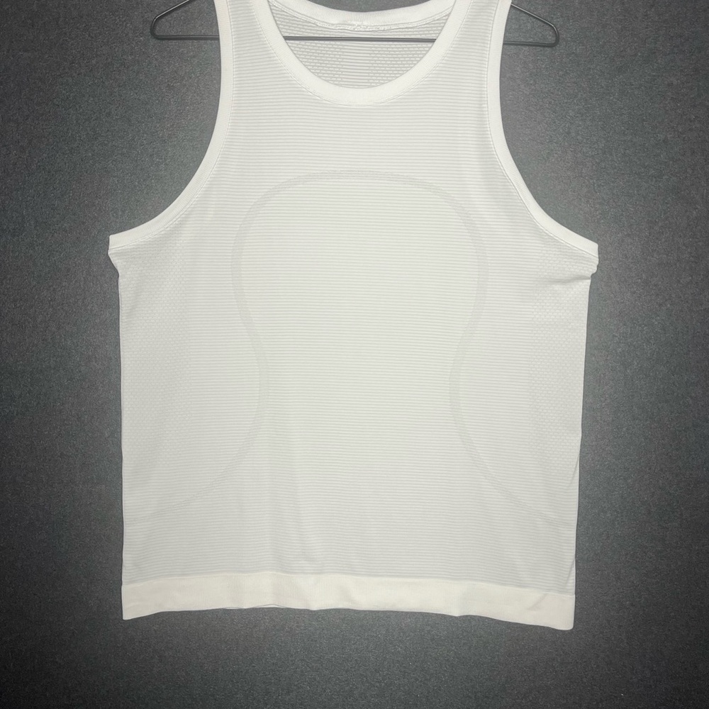 Lululemon Athletica White Ribbed Top